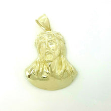 Load image into Gallery viewer, 10k yellow gold Jesus face head pendant charm fine gift religious jewelry 5.6g
