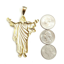 Load image into Gallery viewer, 10k yellow gold Jesus full body religious gift pendant charm fine jewelry 11.8g
