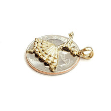 Load image into Gallery viewer, New 14k yellow Gold Solid ballerina dancer Pendant charm gift fine jewelry 2.2g
