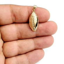 Load image into Gallery viewer, New 14k yellow Gold football ball Pendant charm fine sport jewelry unisex 3g

