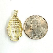 Load image into Gallery viewer, New 10k yellow gold buddha Buda Buddah pendant charm fine religious jewelry 2.2g
