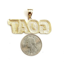 Load image into Gallery viewer, New 10k yellow Gold Goat Pendant charm diamond cut hip hop fine jewelry 5.9g

