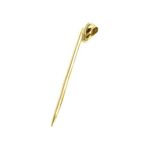 Load image into Gallery viewer, 14k yellow Gold solid 3D Toothpick Pendant charm Unisex gift fine jewelry 1.1g

