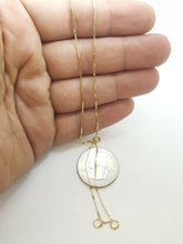 Load image into Gallery viewer, Brand New 14K real Yellow Gold Square Box Chain Necklace gift for her 1.7g 16&quot;
