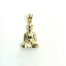 Load image into Gallery viewer, New 10k yellow gold buddha Buda Buddah pendant charm fine religious jewelry 1.9g
