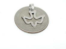 Load image into Gallery viewer, New 14k white gold Espiritu Santo pendant charm religious fine jewelry 0.7g
