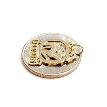 Load image into Gallery viewer, 14k yellow Gold Aquarius zodiac sign astrology Pendant charm fine jewelry 1.4g
