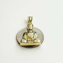 Load image into Gallery viewer, New 10k yellow gold buddha Buda buddha pendant charm fine religious jewelry 3g
