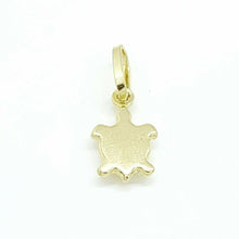 Load image into Gallery viewer, New 14k yellow gold hollow tiny turtle full body pendant fine gift jewelry 0.5g
