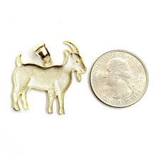 Load image into Gallery viewer, New 10k yellow Gold Goat Pendant charm diamond cut animal fine gift jewelry 2.7g
